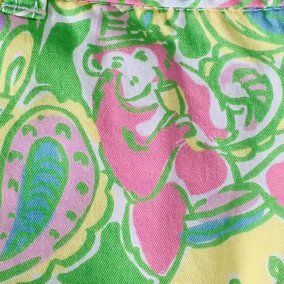 LILLY PULITZER Callahan Shorts 00 Pink Green 5" Chino Preppy Beach Tropical EUC - Picture 5 of 11